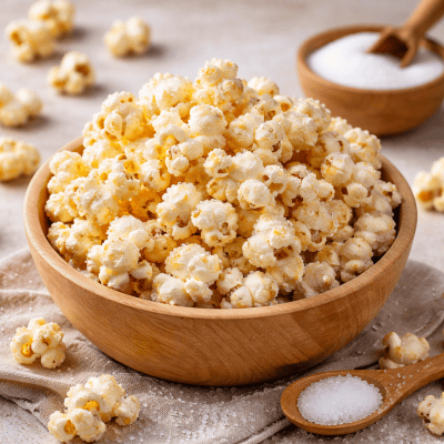 selbstgemachtes popcorn mit xylit