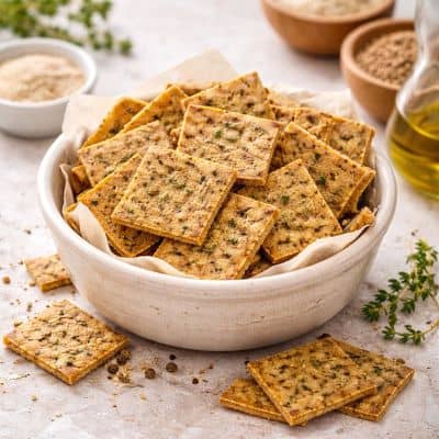 basische cracker aus buchweizenmehl