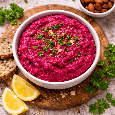 basischer rote beete aufstrich