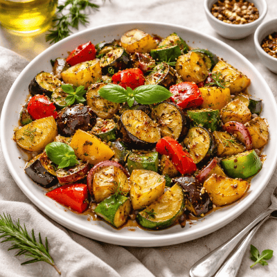 schnelles ofengemüse mediterran