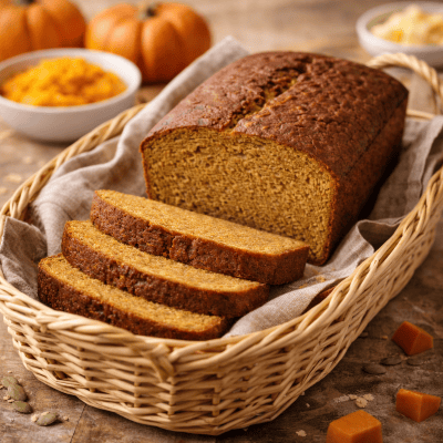 selbstgebackenes kürbisbrot