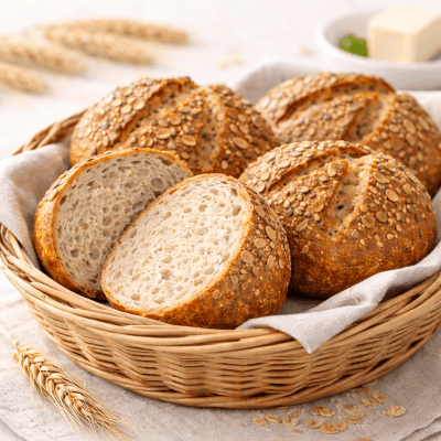 dinkelvollkornbrötchen selber backen 400