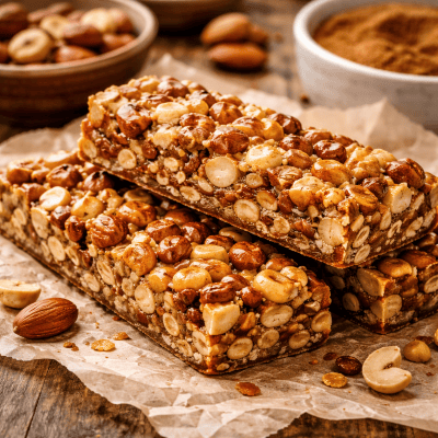 zuckerfreie nussriegel selbstgemacht