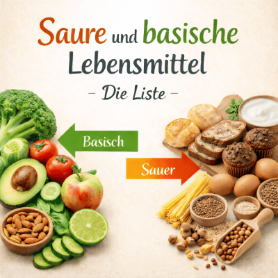 saure und basische lebensmittel - die liste